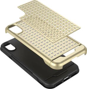 Zizo Zizo Star Diamond Hybrid Cover - Etui iPhone X (Gold/Black) 4