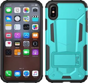 Zizo Zizo Hybrid Transformer Cover - Pancerne etui iPhone X z podstawką (Teal/Black) 3
