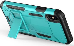 Zizo Zizo Hybrid Transformer Cover - Pancerne etui iPhone X z podstawką (Teal/Black) 4