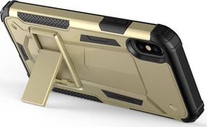 Zizo Zizo Hybrid Transformer Cover - Pancerne etui iPhone X z podstawką (Gold/Black) 4