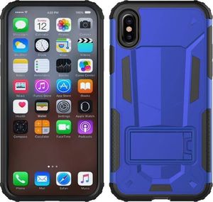 Zizo Zizo Hybrid Transformer Cover - Pancerne etui iPhone X z podstawką (Blue/Black) 3