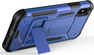 Zizo Zizo Hybrid Transformer Cover - Pancerne etui iPhone X z podstawką (Blue/Black) 5