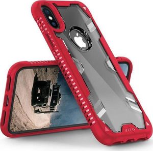 Zizo Zizo Proton Case - Pancerne etui iPhone X ze szkłem 9H na ekran (Crimson Red/Trans Clear) 3