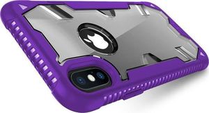 Zizo Zizo Proton Case - Pancerne etui iPhone X ze szkłem 9H na ekran (Purple/Trans Clear) 4