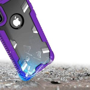 Zizo Zizo Proton Case - Pancerne etui iPhone X ze szkłem 9H na ekran (Purple/Trans Clear) 10