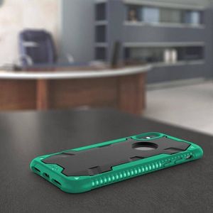 Zizo Zizo Proton Case - Pancerne etui iPhone X ze szkłem 9H na ekran (Emerald Green/Solid Black) 2