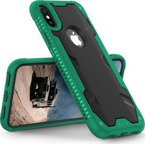 Zizo Zizo Proton Case - Pancerne etui iPhone X ze szkłem 9H na ekran (Emerald Green/Solid Black) 3