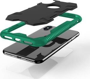 Zizo Zizo Proton Case - Pancerne etui iPhone X ze szkłem 9H na ekran (Emerald Green/Solid Black) 7