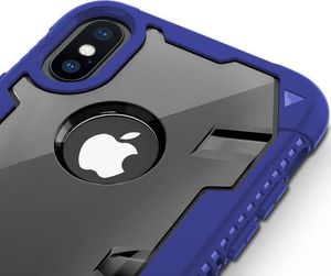 Zizo Zizo Proton Case - Pancerne etui iPhone X ze szkłem 9H na ekran (Blue/Trans Clear) 6