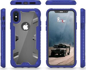 Zizo Zizo Proton Case - Pancerne etui iPhone X ze szkłem 9H na ekran (Blue/Trans Clear) 8