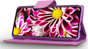 Zizo Zizo Flap Wallet Pouch - Etui iPhone X z kieszeniami na karty + stand up (Pink/Purple) 2