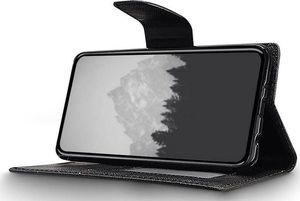 Zizo Zizo Flap Wallet Pouch - Etui iPhone X z kieszeniami na karty + stand up (Black/Black) 2