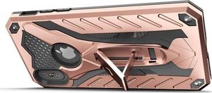 Zizo Zizo Static Cover - Pancerne etui iPhone X z podstawką (Rose Gold/Black) 3