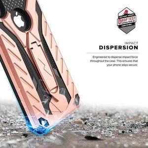 Zizo Zizo Static Cover - Pancerne etui iPhone X z podstawką (Rose Gold/Black) 5