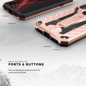 Zizo Zizo Static Cover - Pancerne etui iPhone X z podstawką (Rose Gold/Black) 7