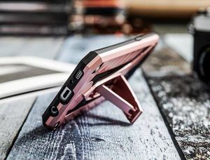 Zizo Zizo Static Cover - Pancerne etui iPhone X z podstawką (Rose Gold/Black) 9