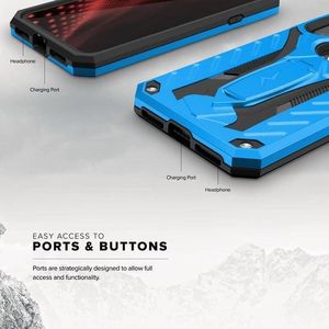 Zizo Zizo Static Cover - Pancerne etui iPhone X z podstawką (Blue/Black) 7