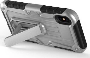 Zizo Zizo Heavy Duty Armor Case - Pancerne etui iPhone X z podstawką + uchwyt do paska (Gray/Black) 3