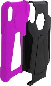 Zizo Zizo Dual Layered Hybrid Cover - Pancerne etui iPhone Xs / X z podstawką (Pink) 2