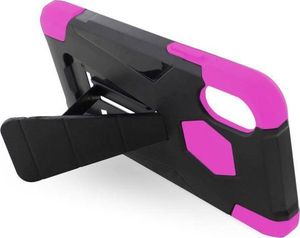 Zizo Zizo Dual Layered Hybrid Cover - Pancerne etui iPhone Xs / X z podstawką (Pink) 3