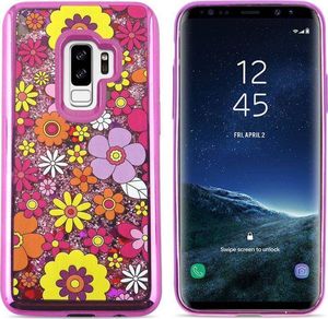 Zizo Zizo Liquid Glitter Star Case - Etui Samsung Galaxy S9+ (Multiflowers) 2