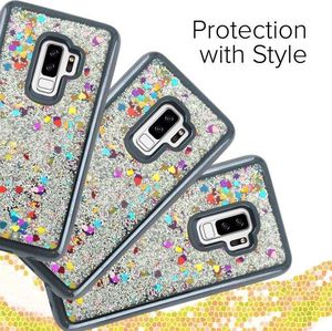 Zizo Zizo Liquid Glitter Star Case - Etui Samsung Galaxy S9+ (Black) 3
