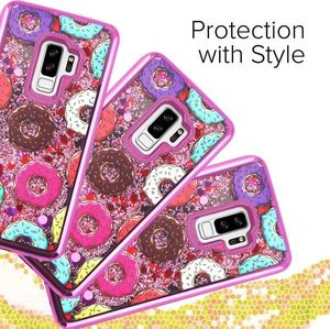 Zizo Zizo Liquid Glitter Star Case - Etui Samsung Galaxy S9+ (Donuts) 3