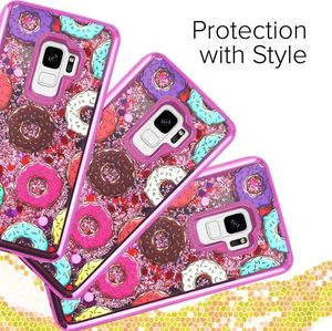 Zizo Zizo Liquid Glitter Star Case - Etui Samsung Galaxy S9 (Donuts) 3