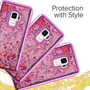 Zizo Zizo Liquid Glitter Star Case - Etui Samsung Galaxy S9 (Pink) 4