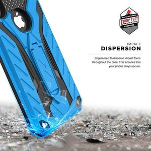 Zizo Zizo Static Cover - Pancerne etui iPhone XR z podstawką (Blue/Black) 3