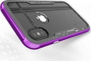 Zizo Zizo Shock Case - Pancerne etui iPhone Xs / X z hartowanym szkłem na ekran (Purple/Gray) 6