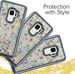 Zizo Zizo Liquid Glitter Star Case - Etui Samsung Galaxy S9 (Black) 4