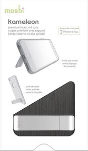 Moshi Moshi iGlaze Kameleon - Etui hardshell z podstawką iPhone 6s Plus / iPhone 6 Plus (Steel Black) 7