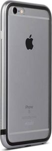 Moshi Moshi iGlaze Luxe - Etui z aluminiową ramką iPhone 6s Plus / iPhone 6 Plus (Titanium Grey) 6