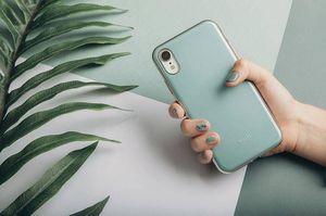 Moshi Moshi iGlaze - Etui iPhone XR (system SnapTo) (Powder Blue) 5