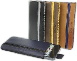 Valenta Valenta Pocket Stripe - Skórzane etui wsuwka Samsung Galaxy S4/S III, HTC One i inne (czarny) 10