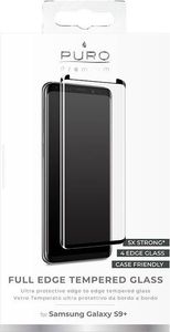 Puro PURO Premium Full Edge Tempered Glass Case Friendly - Szkło ochronne hartowane na ekran Samsung Galaxy S9+ (czarna ramka) 2