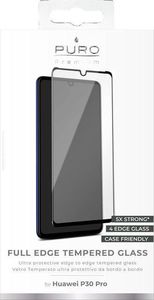 Puro PURO Premium Full Edge Tempered Glass Case Friendly - Szkło ochronne hartowane na ekran Huawei P30 Pro (czarna ramka) 2