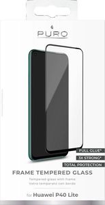 Puro PURO Frame Tempered Glass - Szkło ochronne hartowane na ekran Huawei P40 Lite (czarna ramka) 2