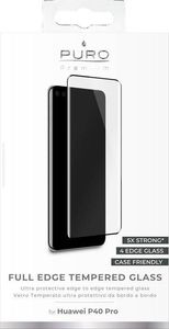 Puro PURO Frame Tempered Glass - Szkło ochronne hartowane na ekran Huawei P40 Pro (czarna ramka) 2