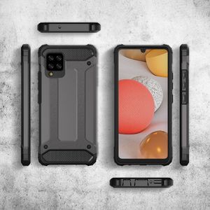Hurtel Hybrid Armor pancerne hybrydowe etui pokrowiec Samsung Galaxy A42 5G srebrny 3