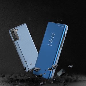 Hurtel Clear View Case futerał etui z klapką Samsung Galaxy S21 5G niebieski 5