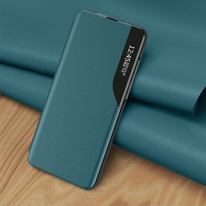 Hurtel Eco Leather View Case elegancki futerał etui z klapką i funkcją podstawki Samsung Galaxy S21 5G pomarańczowy 11