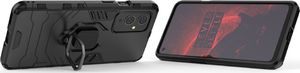 Hurtel Ring Armor pancerne hybrydowe etui pokrowiec + magnetyczny uchwyt OnePlus 9 czarny 6