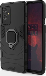 Hurtel Ring Armor pancerne hybrydowe etui pokrowiec + magnetyczny uchwyt OnePlus 9 czarny 9