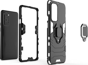 Hurtel Ring Armor pancerne hybrydowe etui pokrowiec + magnetyczny uchwyt OnePlus 9 Pro czarny 2