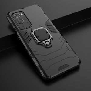 Hurtel Ring Armor pancerne hybrydowe etui pokrowiec + magnetyczny uchwyt OnePlus 9 Pro czarny 7