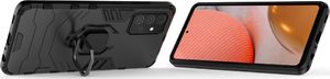 Hurtel Ring Armor pancerne hybrydowe etui pokrowiec + magnetyczny uchwyt Samsung Galaxy A72 4G czarny 6