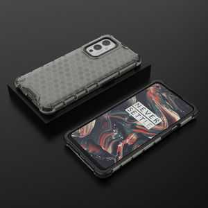 Hurtel Honeycomb etui pancerny pokrowiec z żelową ramką OnePlus 9 czarny 13