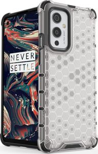 Hurtel Honeycomb etui pancerny pokrowiec z żelową ramką OnePlus 9 czarny 2